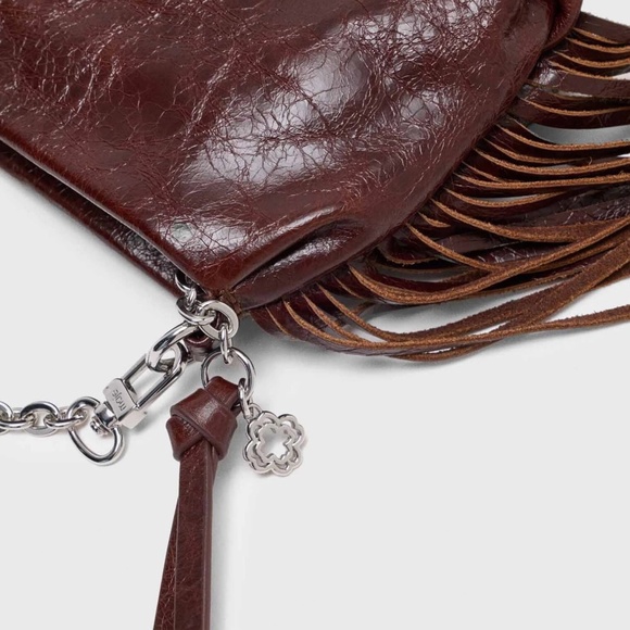 NWT Maje Miss M Burgundy Brown Clutch Bag Purse Crossbody New with Tags - Picture 5 of 10